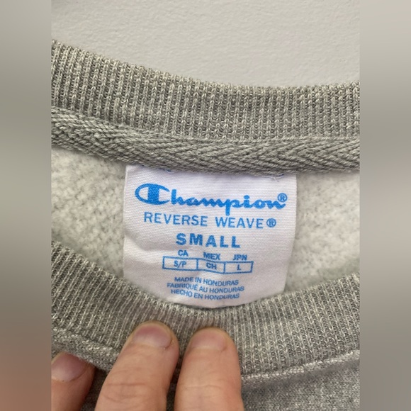 Women's Crew Neck Chenille Reverse Weave Sweatshirt Champion Size S - Picture 6 of 12